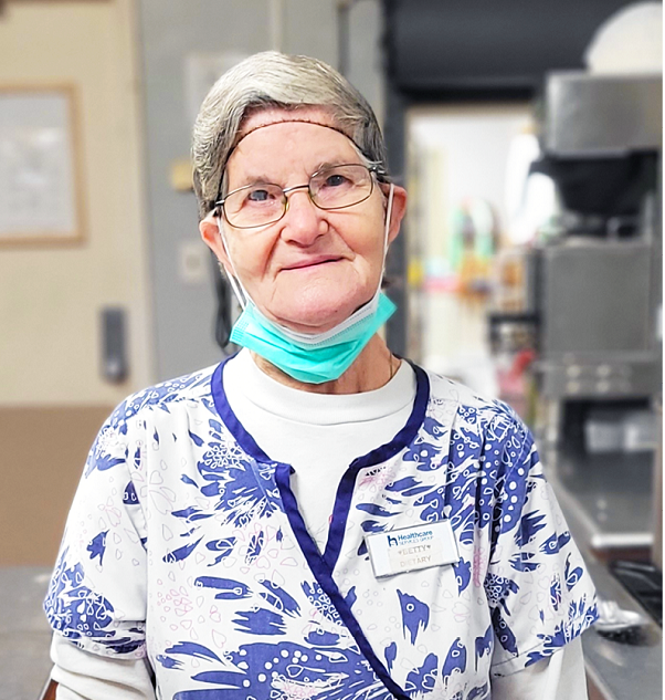 Brandenburg Nursing and Rehab kitchen staff member Betty